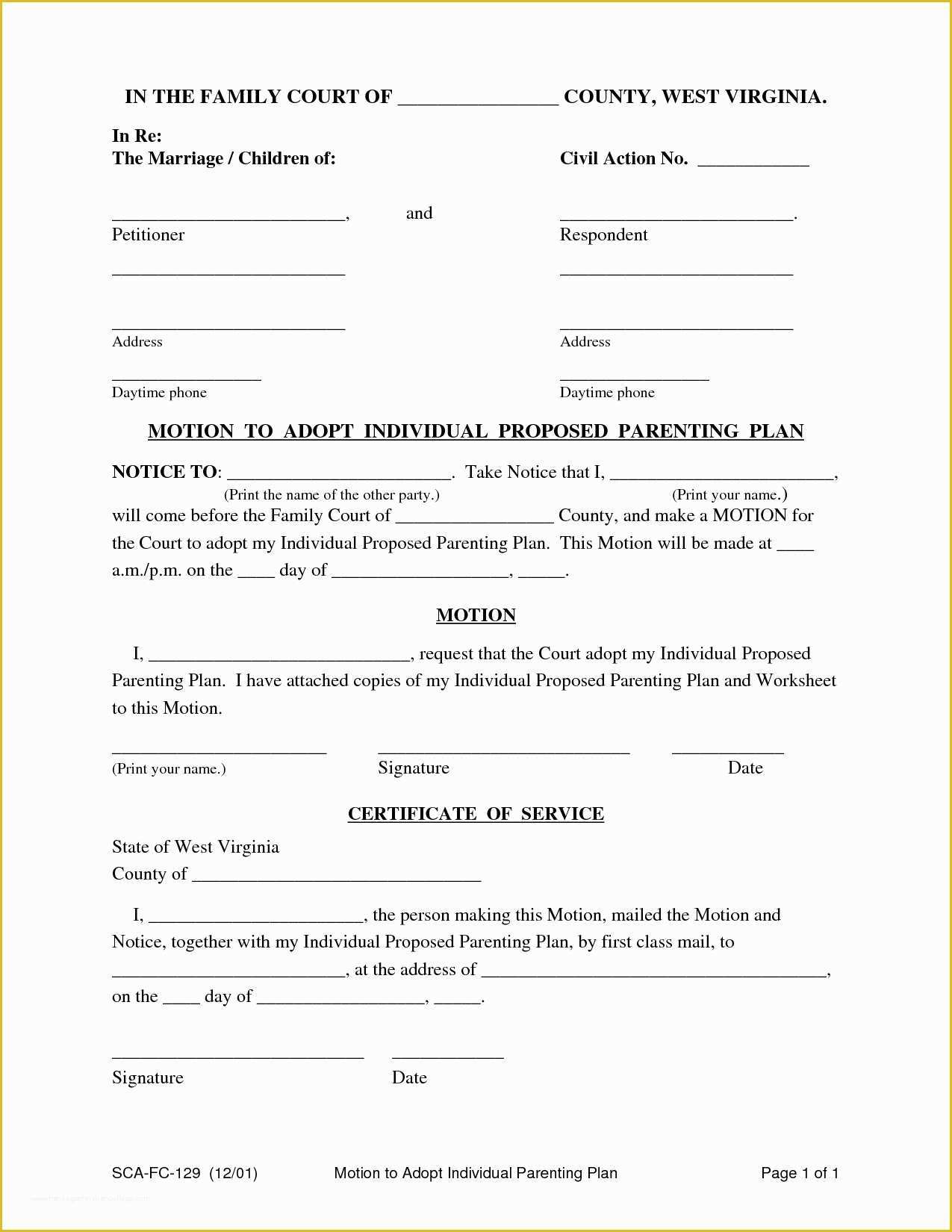 Parenting Agreement Template Free Of 50 Detail Parenting Agreement Template Free Ke D