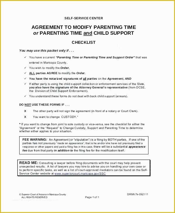 Parenting Agreement Template Free Of Parenting Agreement Templates 8 Free Documents Download
