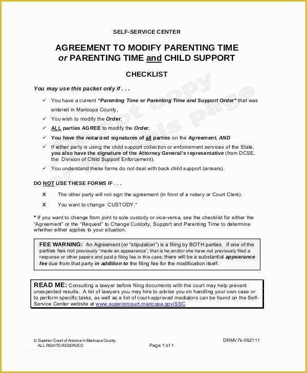 Parenting Agreement Template Free Of Parenting Agreement Templates 8 Free Pdf Documents