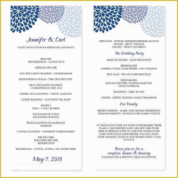 Party Program Template Free Of event Program Template