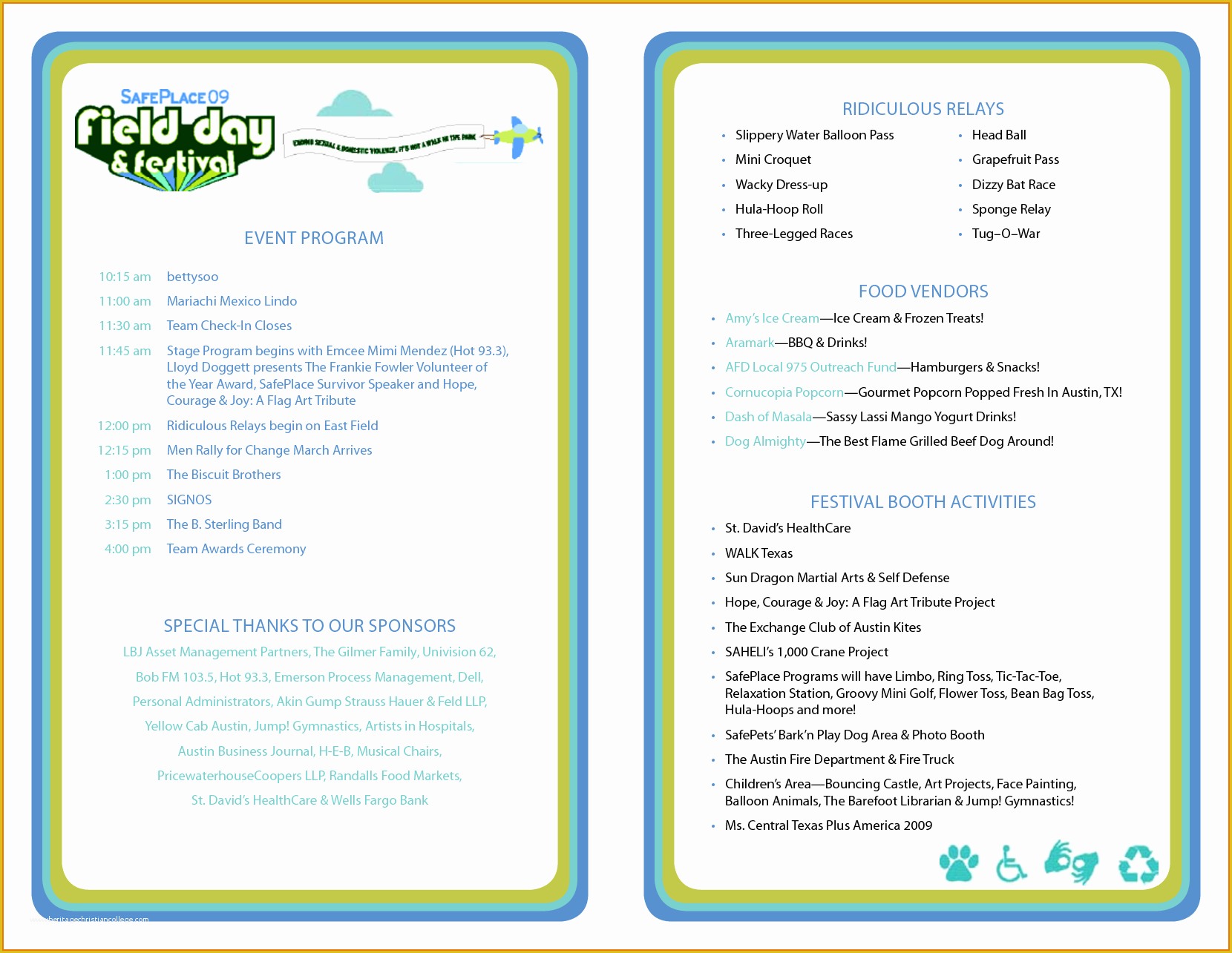 Party Program Template Free Of event Program Template