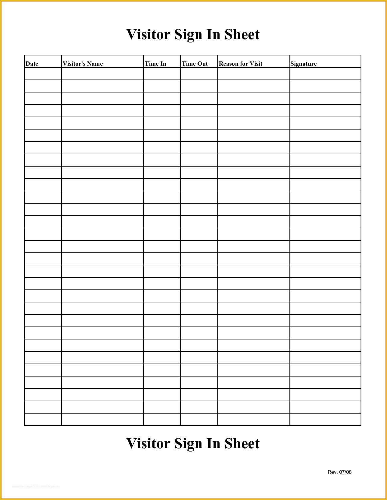 Patient Sign In Sheet Template Free Of 4 Sign In Sheet Template