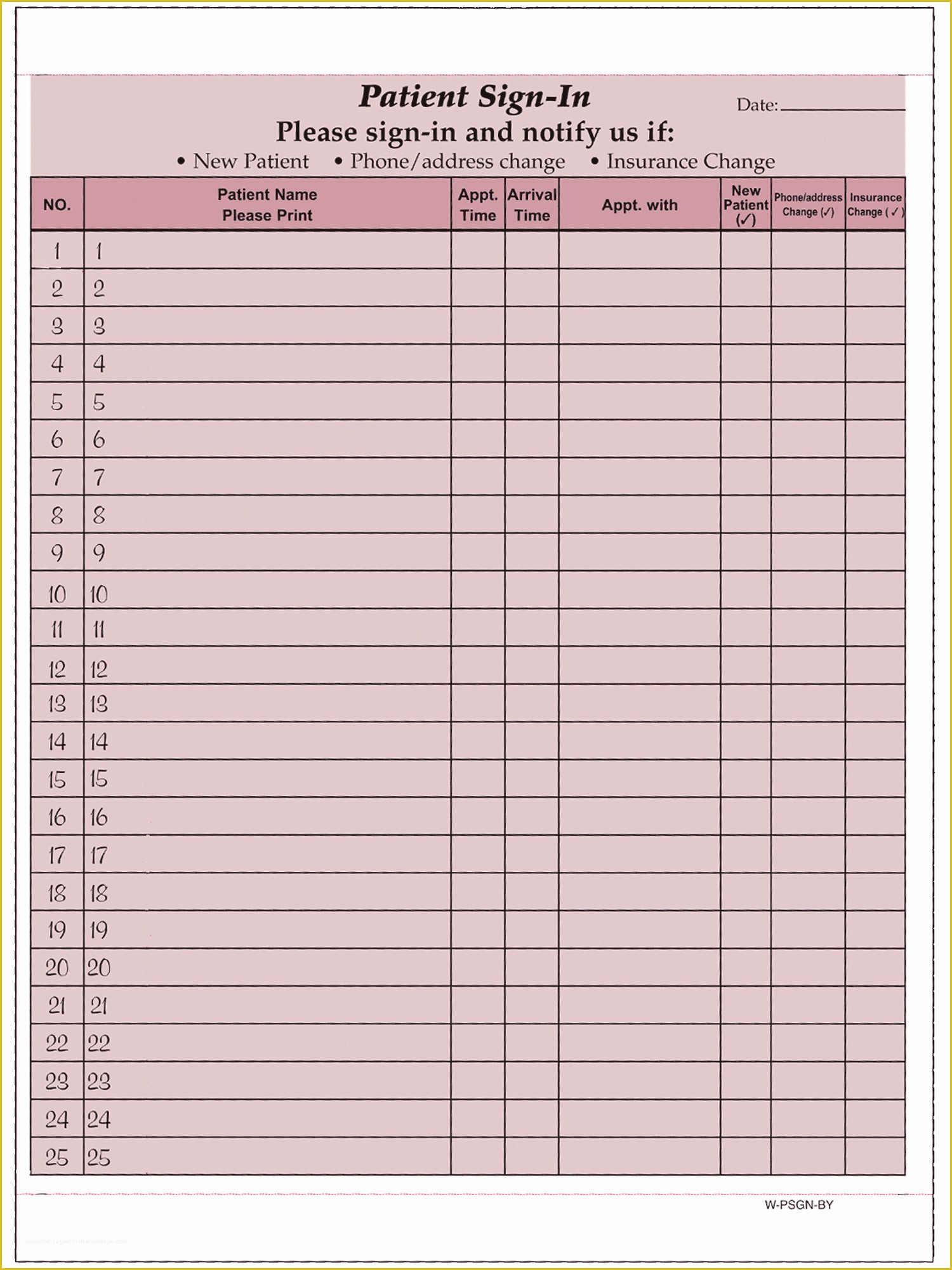 Patient Sign In Sheet Template Free Of Hipaa Patient Sign In Sheets