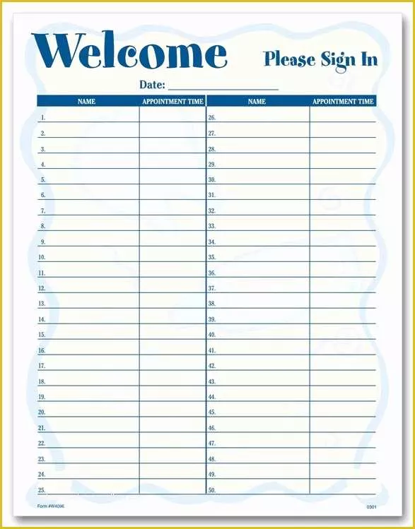 Patient Sign In Sheet Template Free Of Patient Sign In Sheet