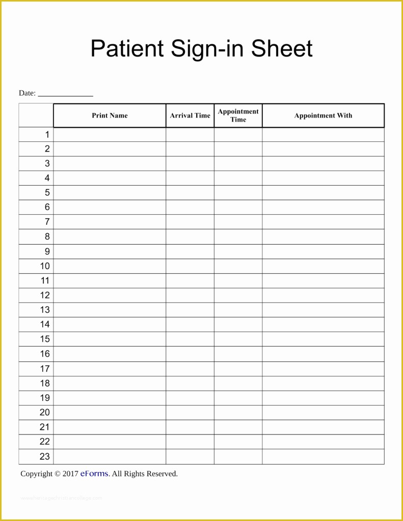 Patient Sign In Sheet Template Free Of Patient Sign In Sheet X New Picture Patient Sign In Sheet
