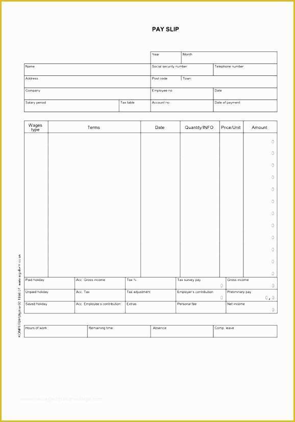 Pay Stub Template Word Document Free Of 9 Free Paystub Template Excel Download Exceltemplates