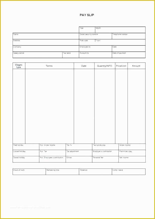 Pay Stub Template Word Document Free Of Free Pay Stub Template Word Document Slip Paycheck