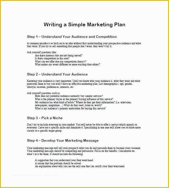 45 Personal Marketing Plan Template Free