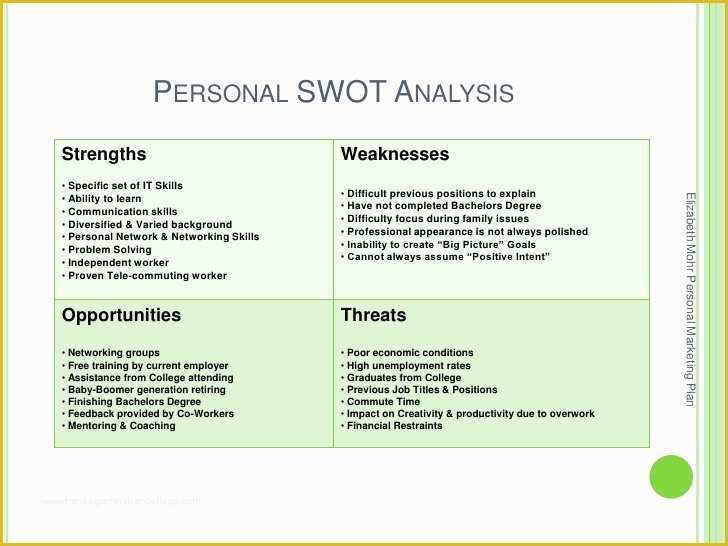 Personal Marketing Plan Template Free Of Elizabeth Mohr Personal Marketing Plan