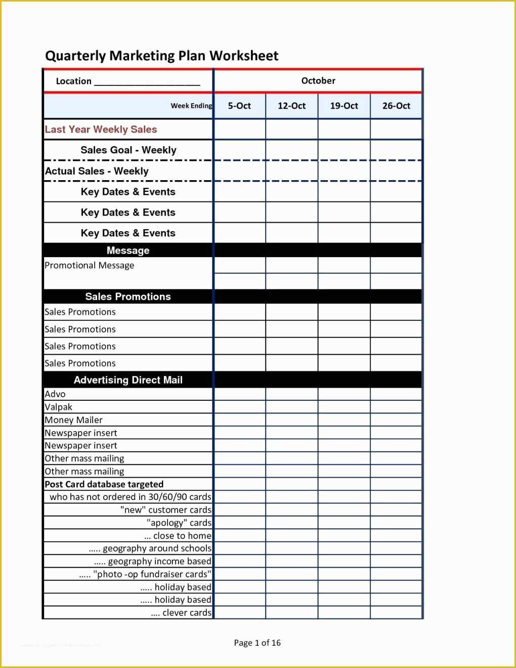 Personal Marketing Plan Template Free Of Pletely New Digital Marketing Plan Template Dx23