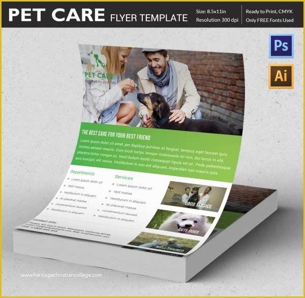 Pet Sitting Templates Free Of 15 Pet Care Templates Psd Ai Eps Vector format