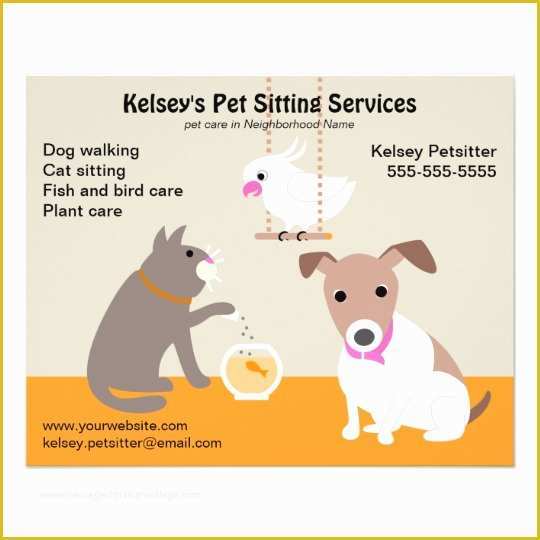 Pet Sitting Templates Free Of Pet Sitting Business Advertising Flyer
