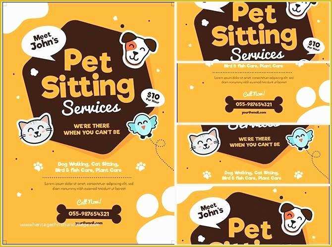 Pet Sitting Templates Free Of Pet Sitting Flyer Template – Picks