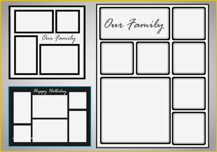 Photo Collage Templates Free Download Of Collage Template Vector Set Download Free Vector