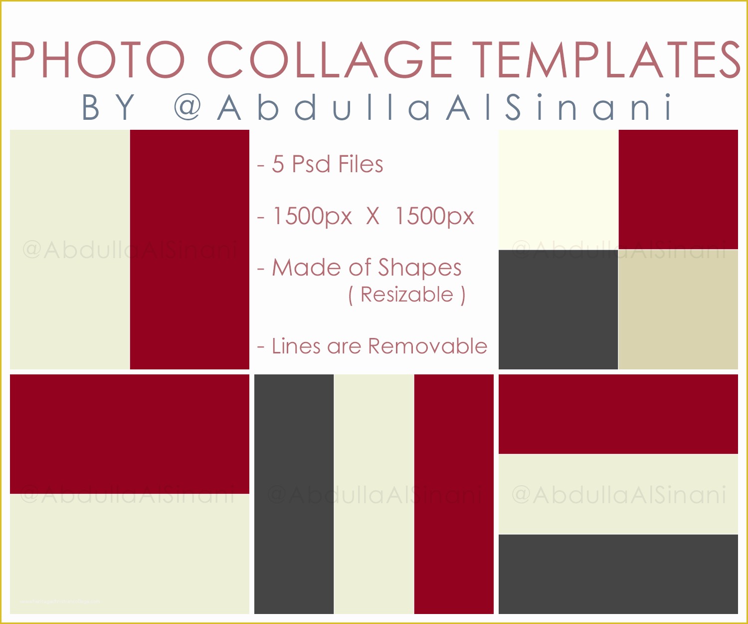 Photo Collage Templates Free Download Of Collage Templates for Web and Instagram by