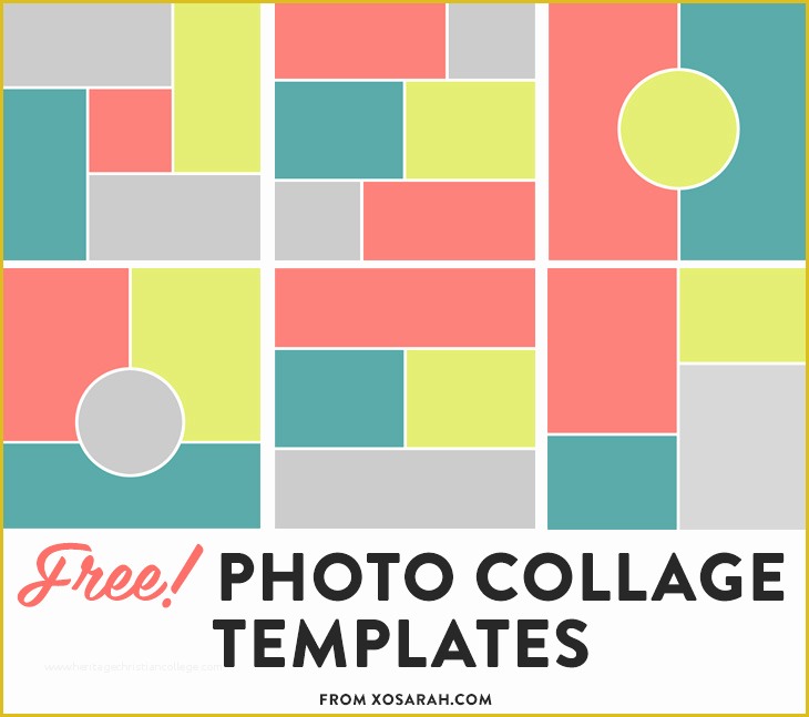 Photo Collage Templates Free Download Of Free Collage Templates • Xo Sarah