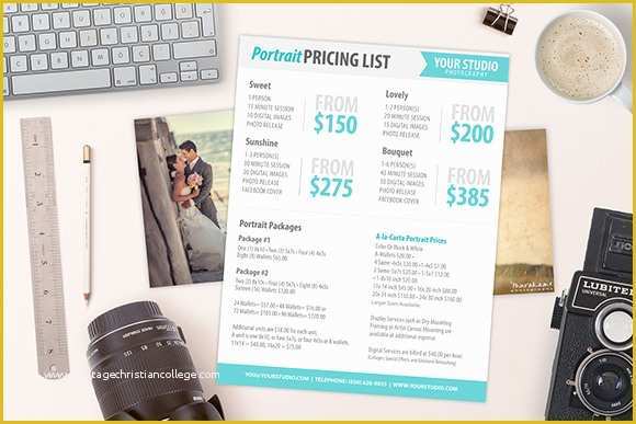 Photography Price List Template Free Download Of 10 Sell Sheet Templates – Samples Examples & format