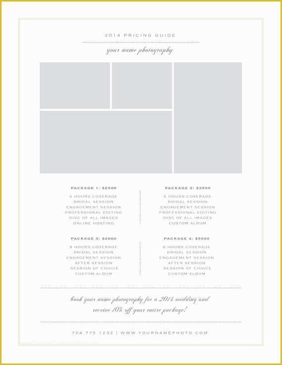 Photography Price List Template Free Download Of Graphy Price List Template Pricing Sheet Guide