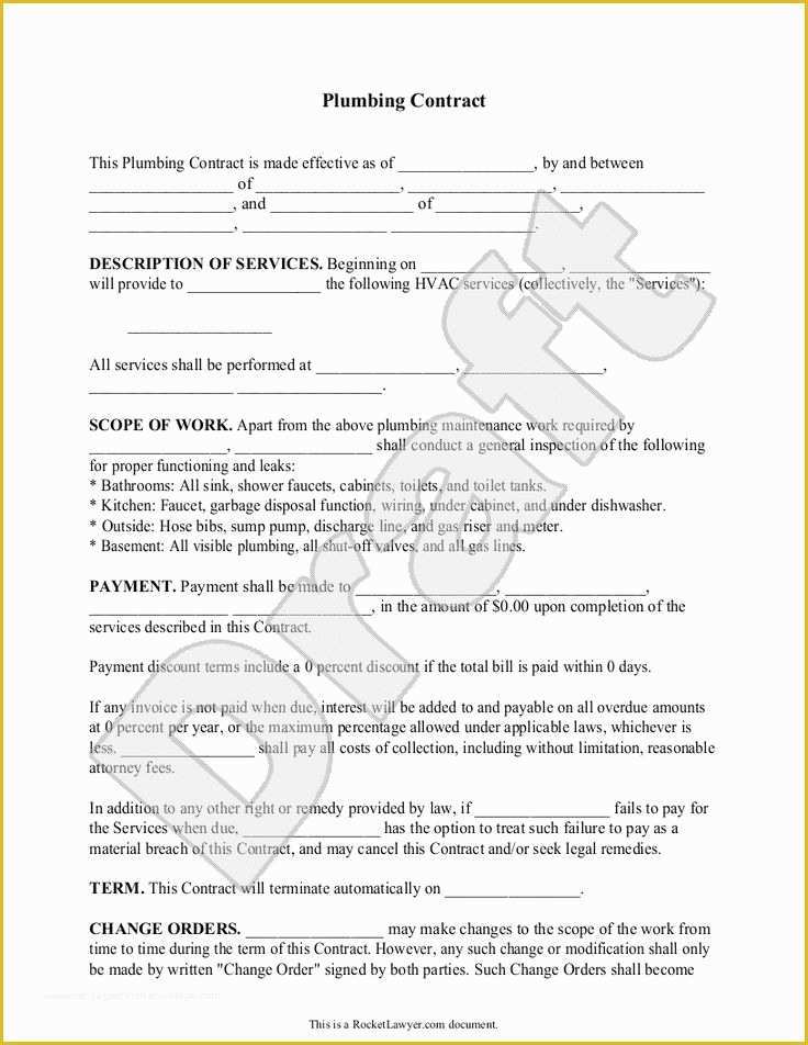 Plumbing Proposal Template Free Of Hvac Proposal Template Choice Image Template Design Ideas