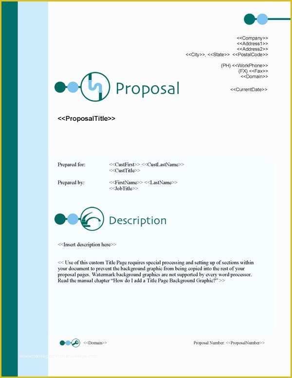 Plumbing Proposal Template Free Of Proposal Pack Plumbing 1 software Templates Samples