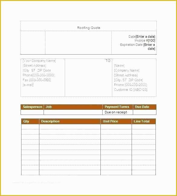 Plumbing Quotation Templates Free Of 90 Plumbing Quote Templates Free Plumbing Invoice