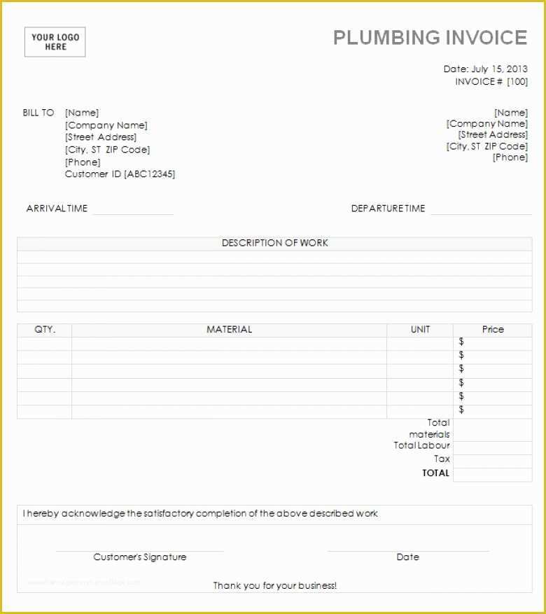 Plumbing Quotation Templates Free Of Plumbing Quote Template – Diff