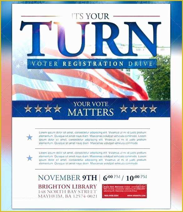 Political Campaign Templates Free Of Campaign Flyer Templates Lovely School Election Template