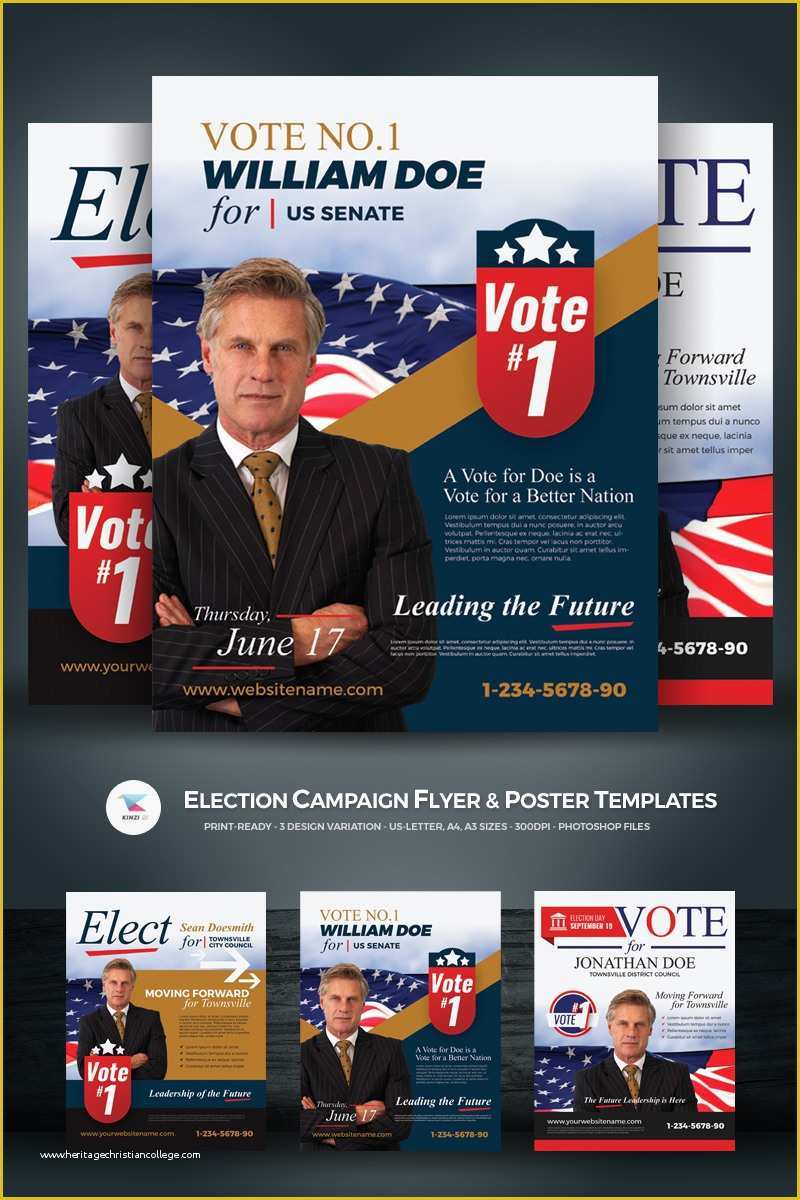 Political Campaign Templates Free Of Election Campaign Flyer and Poster Psd Template
