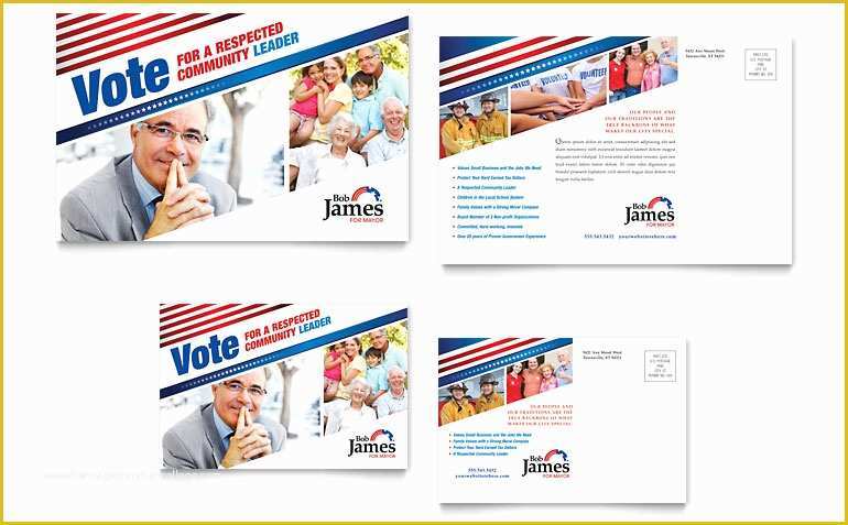 Political Campaign Templates Free Of Political Campaign Postcard Template Word & Publisher