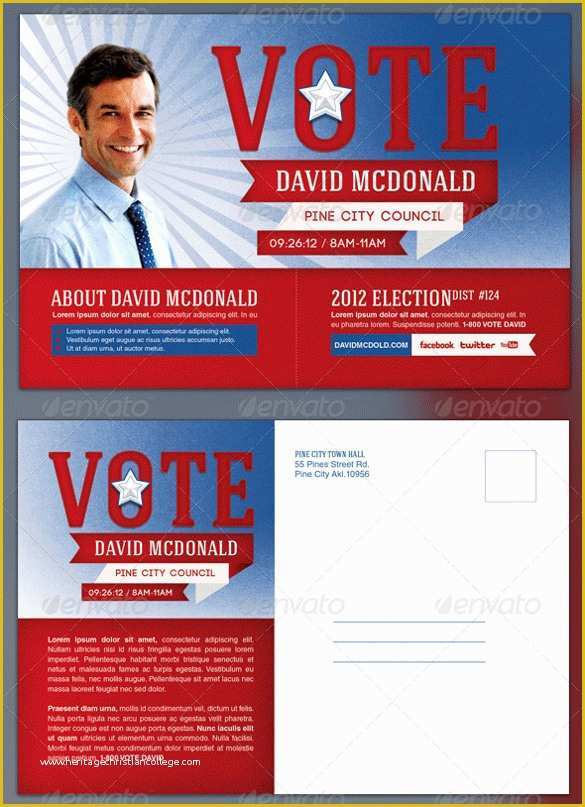 Political Campaign Templates Free Of Political Flyer Template Election and Mail with Political