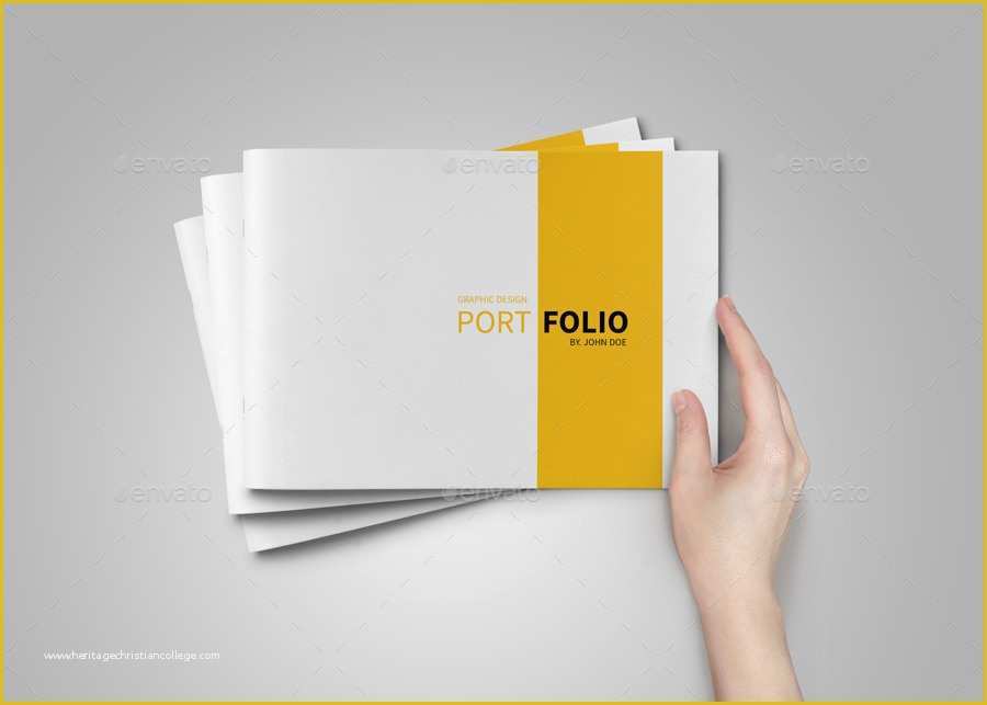 Portfolio Template Free Of A5 Portfolio Template On Behance