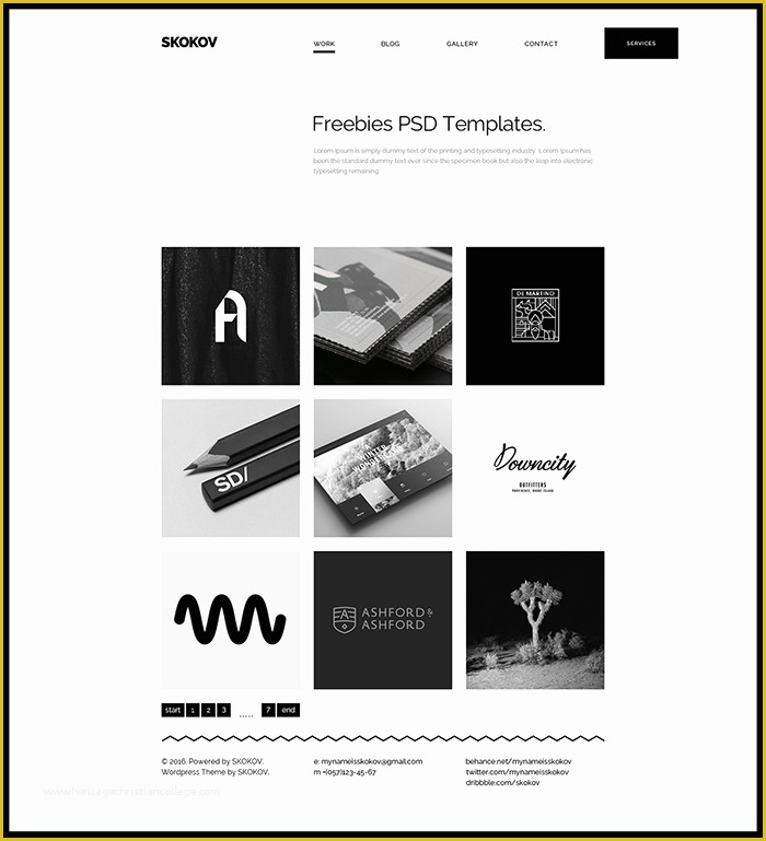 Portfolio Template Free Of Free Personal Portfolio Template