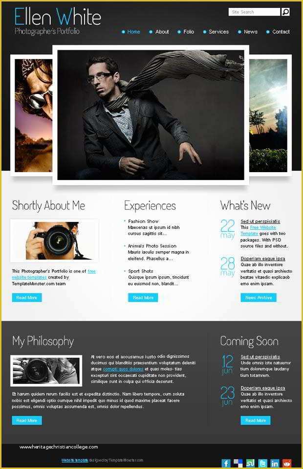 Portfolio Template Free Of Free Website Template Start Grapher S Portfolio