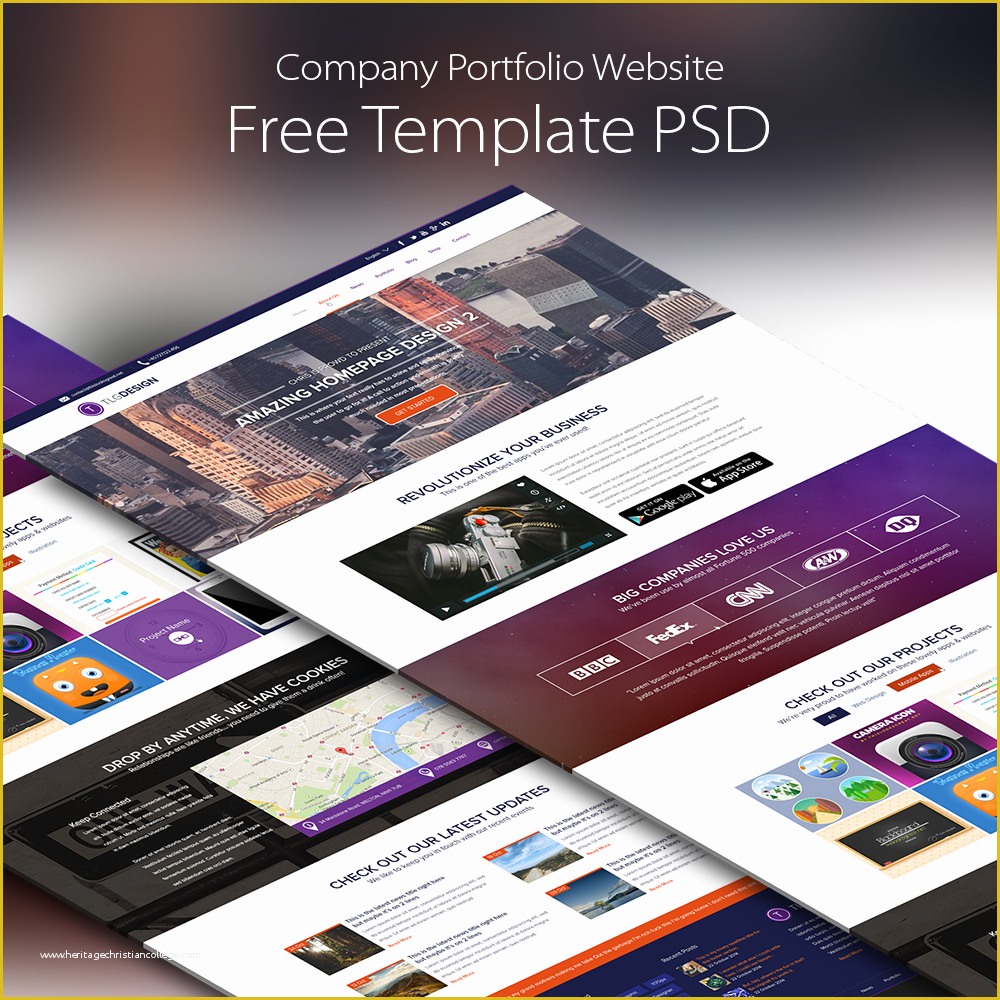 Portfolio Template Free Of High Quality 50 Free Corporate and Business Web Templates