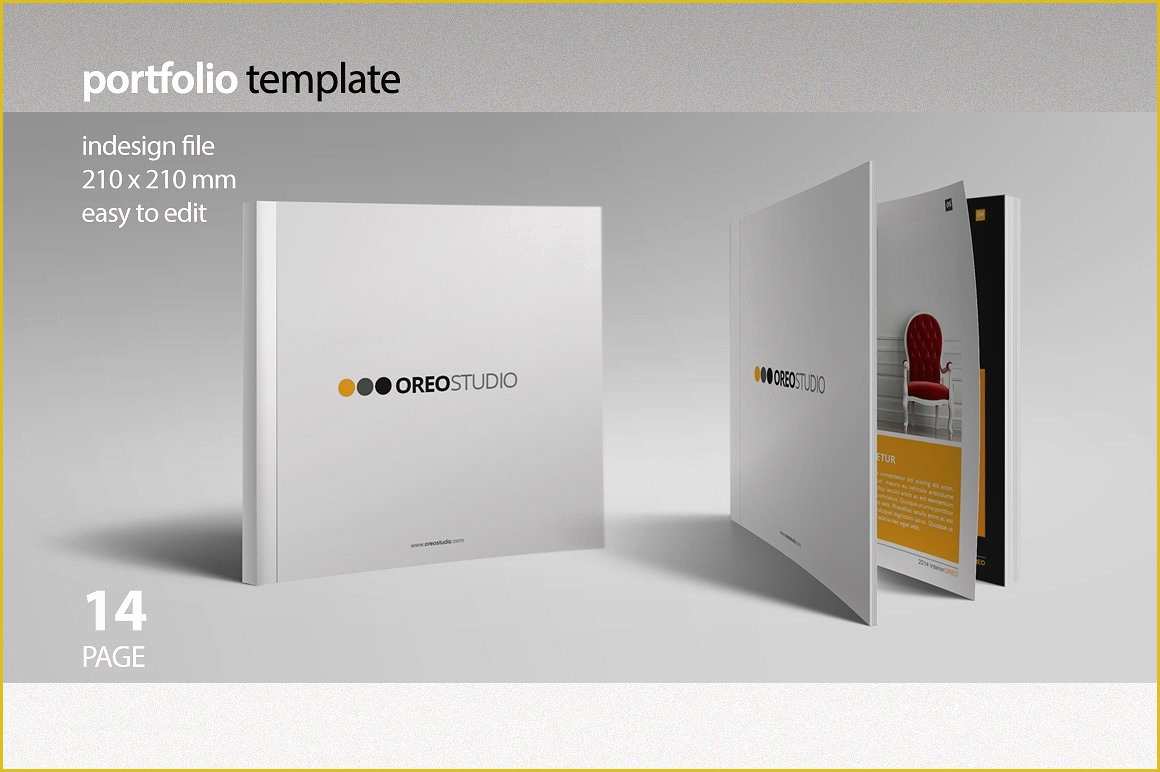 Portfolio Template Free Of oreo Portfolio Template Brochure Templates Creative Market