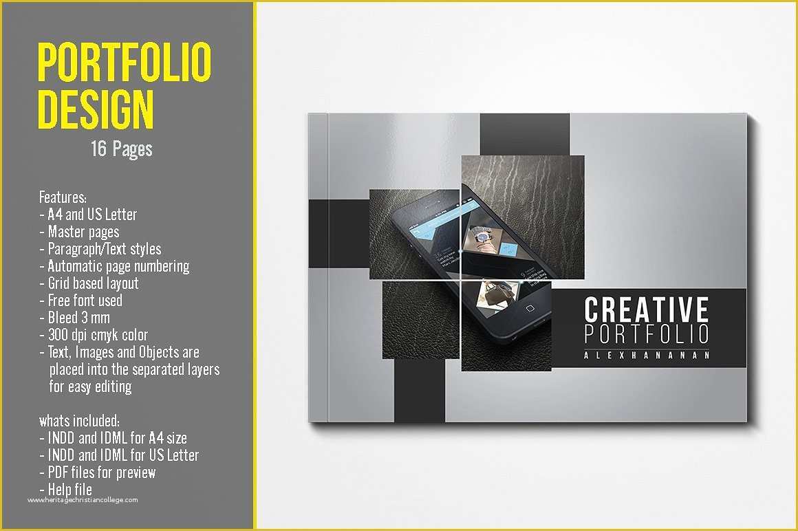 Portfolio Template Free Of Portfolio Template Brochure Templates Creative Market
