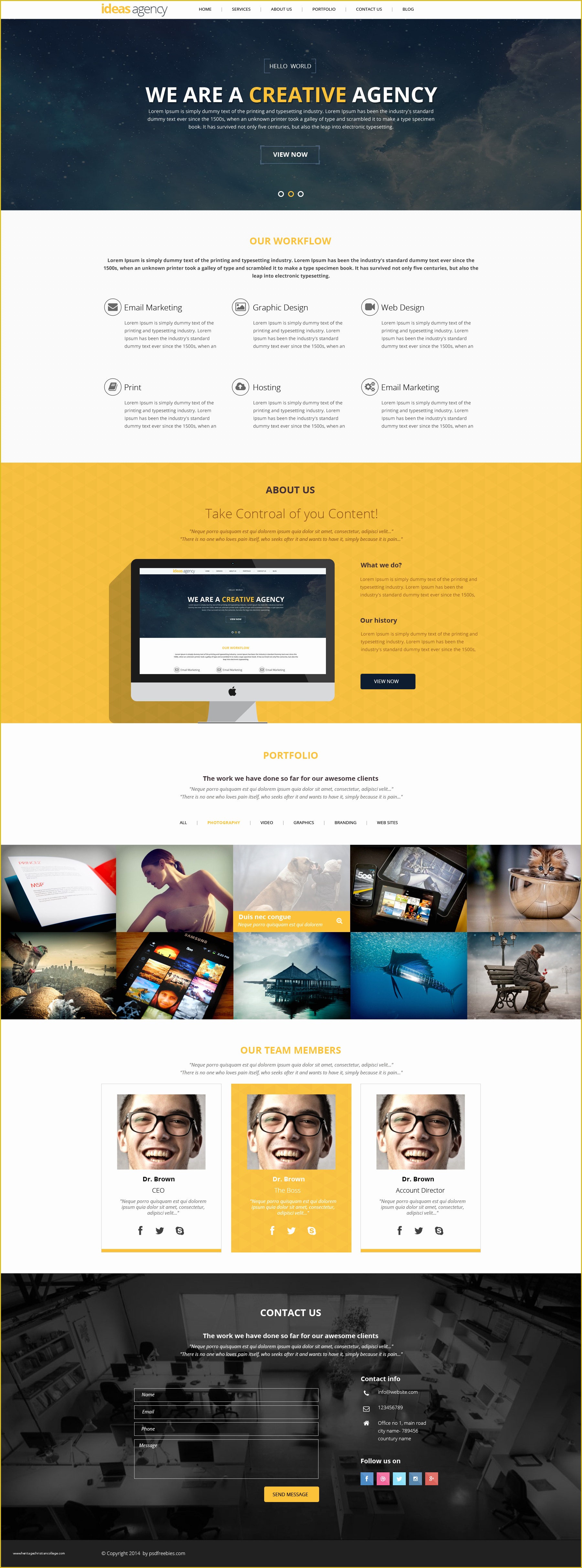 Portfolio Templates Psd Free Download Of Creative Agency Portfolio Psd Template Download Psd