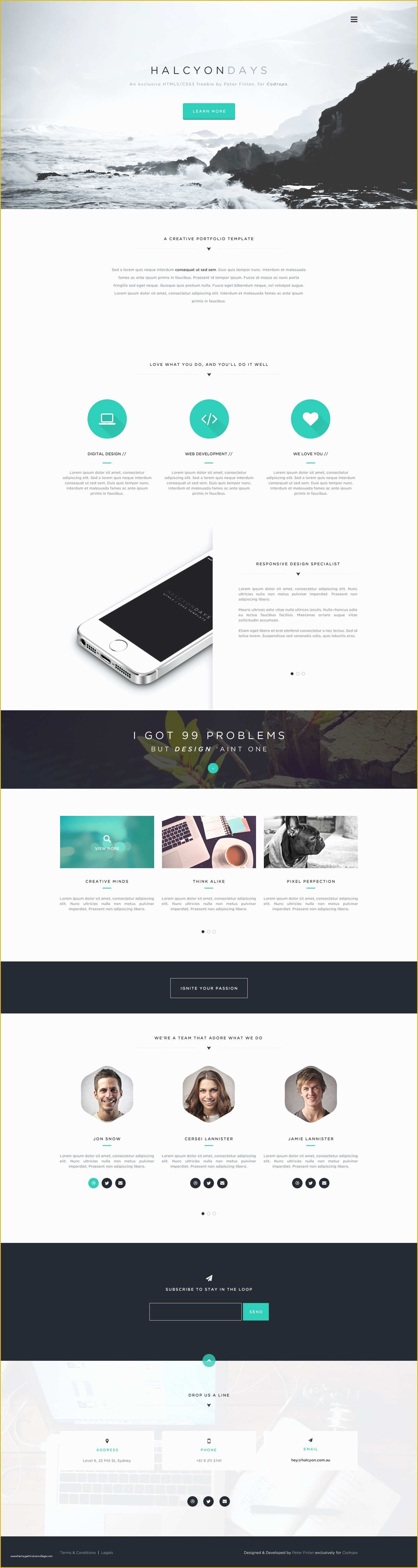 Portfolio Templates Psd Free Download Of Download Free Creative Portfolio Template Free Psd at