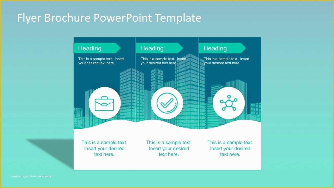 Powerpoint Flyer Templates Free Of Flyer Brochure Powerpoint Template Slidemodel