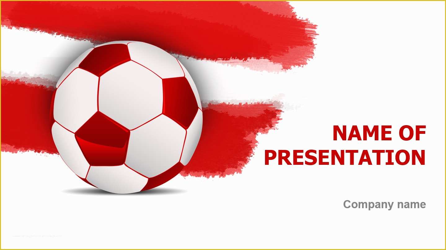 Powerpoint Presentation Templates Free Download Of Download Free Austrian soccer Ball Powerpoint Template for
