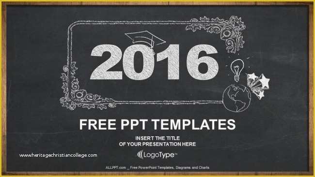Powerpoint Templates Free Download 2016 Of 2016 Concept On Blackboard Powerpoint Templates