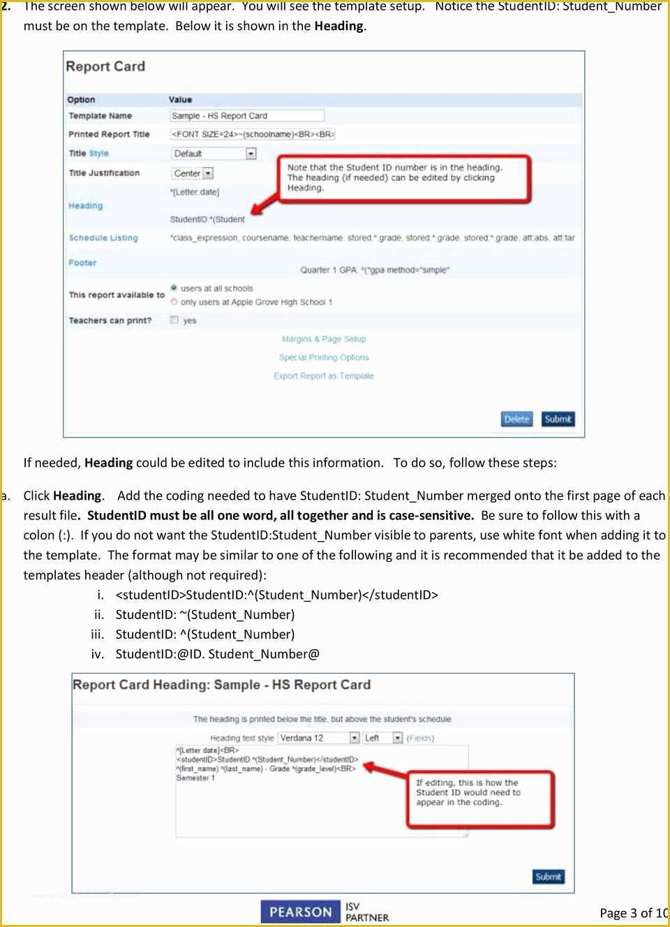 Powerschool Report Card Templates Free Of Automated Report Card Module Training Guide Pdf