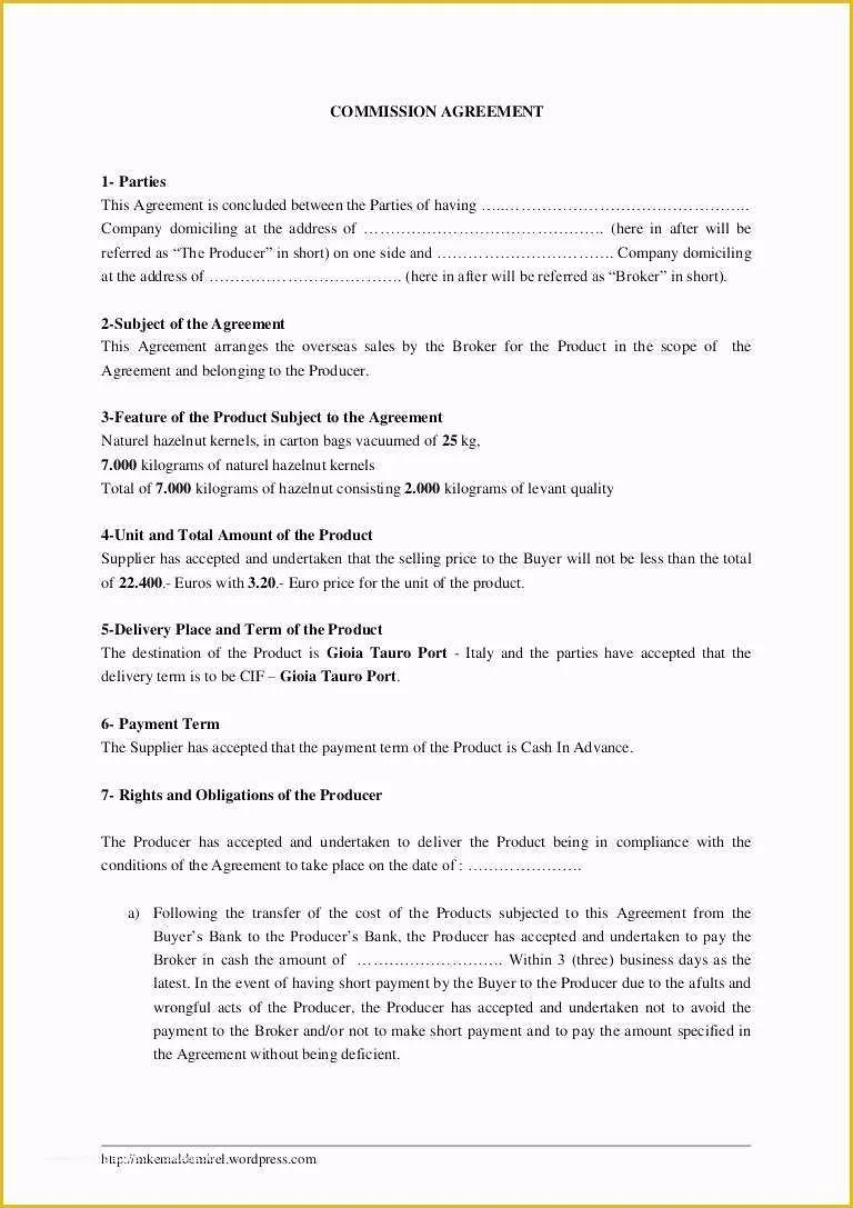 Profit Share Agreement Template Free Of Profit Sharing Agreement Template Ideasplataforma