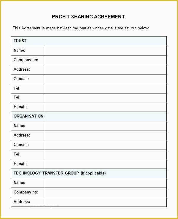 Profit Share Agreement Template Free Of Profit Sharing Contract Template – Superscripts