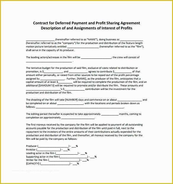 Profit Share Agreement Template Free Of Profit Sharing Contract Template – Superscripts