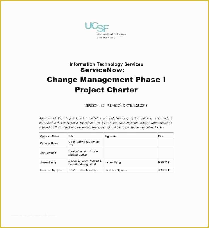 Project Charter Template Excel Free Of Project Charter Template Excel Readleaf Document