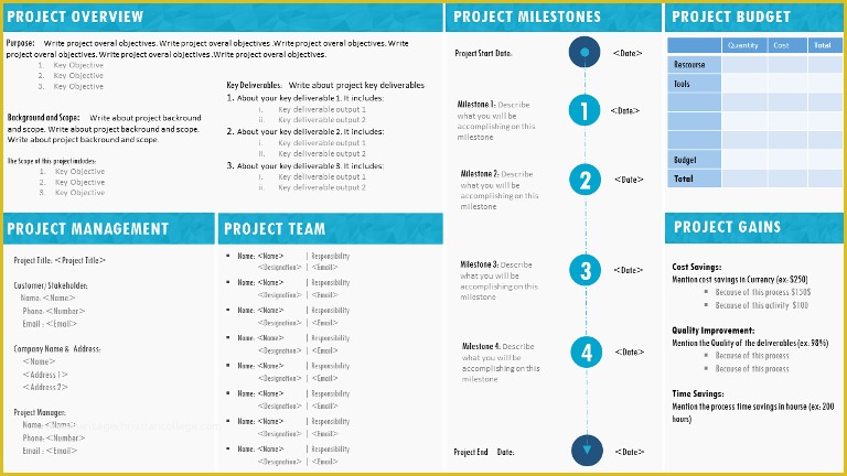 Project Charter Template Excel Free Of Project Charter Template Ppt Project Management Templates