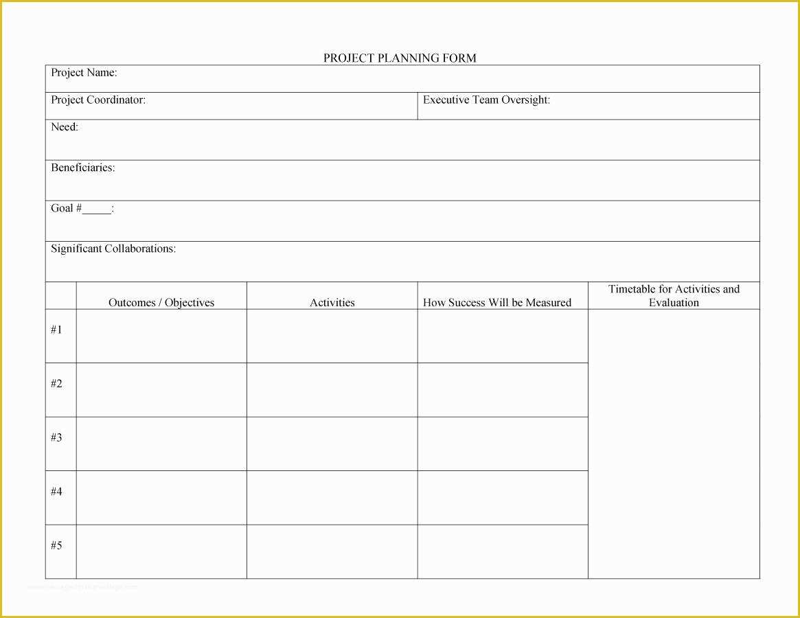 Project forms Free Templates Of 48 Professional Project Plan Templates [excel Word Pdf