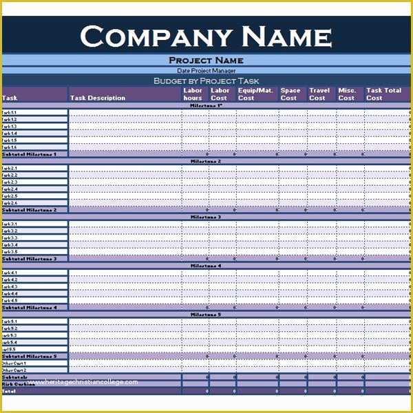 Project forms Free Templates Of Collection Of Excel Tutorials and Templates for Project