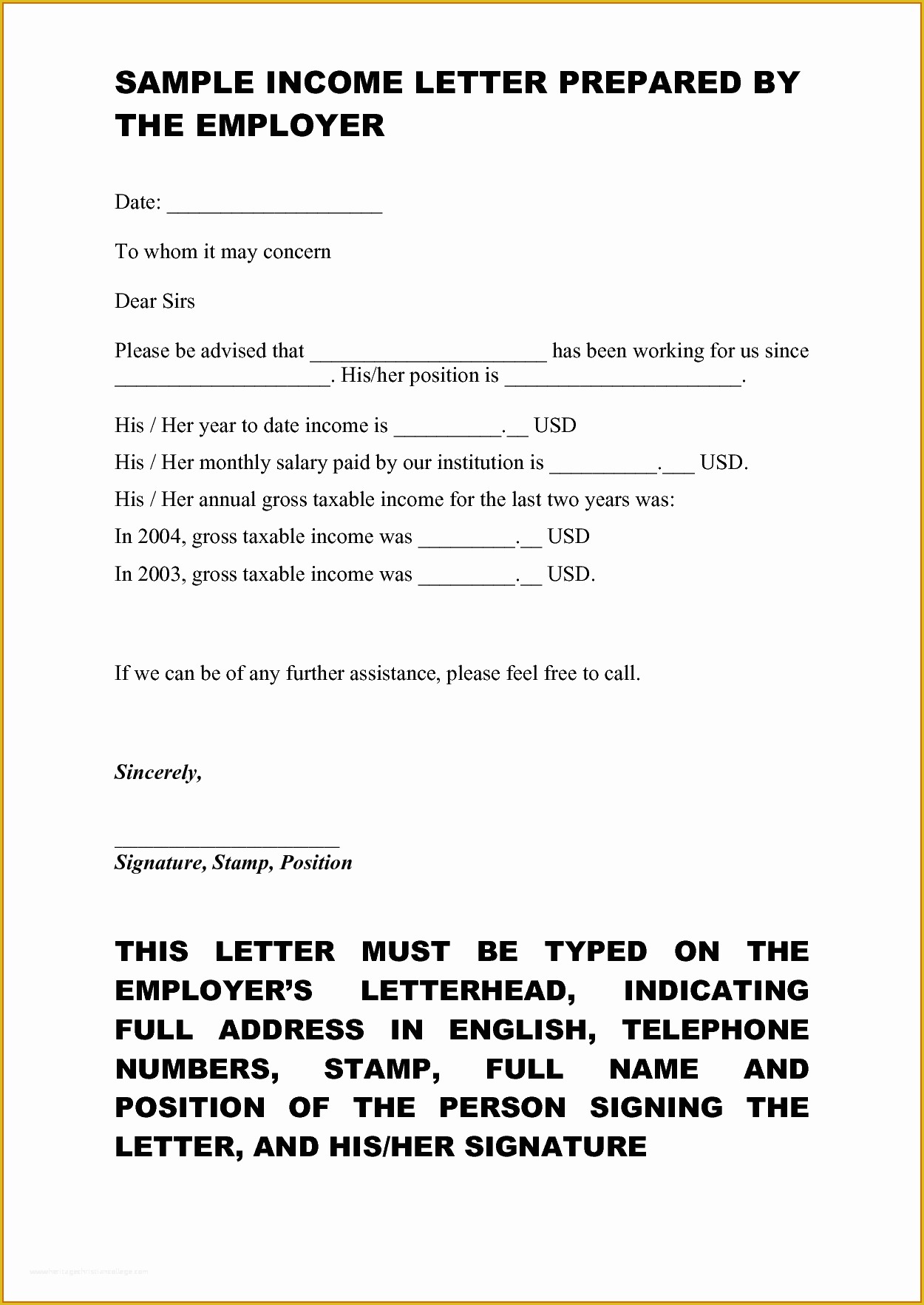 Proof Of Income Letter Template Free Of 11 In E Proof Letter Sample